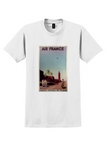 Air France North Africa T-Shirt - Vintage Minaret Poster - White