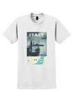 KLM Italy T-Shirt - Vintage Venice Gondola Poster - White