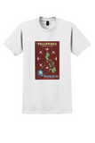 Philippine Air Lines T-Shirt - Vintage Orient Star Map Poster - White