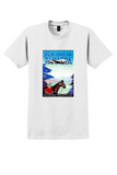 Panagra Chile T-Shirt - Vintage Fly to Chile Andes Poster - White