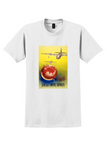 Qantas Empire Airways T-Shirt - Vintage 1938 Flying Boat Poster - White