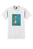 Qantas South Africa T-Shirt - Rogers Cartoon Giraffe Poster - White