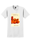 Royal Air Maroc Morocco T-Shirt - Vintage Kasbah Poster - White