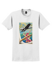 Scottish Airways T-Shirt - Vintage Scottish Isles Map Poster - White
