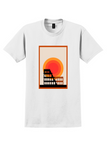 Rome Colosseum T-Shirt - Vintage-Style Sunset Poster - White