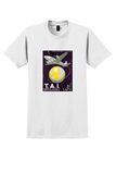 TAI T-Shirt - Vintage Airliner Over Globe Poster - White