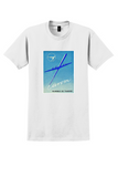 Tarom T-Shirt - Vintage 1955 Romanian Airliner Poster - White