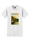 Derbyshire T-Shirt - Quinton Midland Railway Peak Poster - White