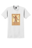 Marseille-Alexandria T-Shirt - Vintage Route to Egypt Poster - White