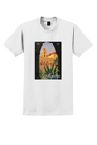 Palermo T-Shirt - Vintage 1920 Moorish Arch Poster - White