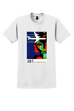 UAT Africa T-Shirt - Vintage DC-8 African Mask Poster - White