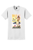 United Air Lines Hawaii T-Shirt - Vintage Mainliner Hula Poster - White