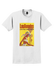 United Air Lines Los Angeles T-Shirt - Vintage Sunglasses Poster - White