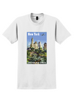 United Air Lines New York T-Shirt - Vintage Central Park Skyline Poster - White