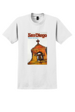 United Air Lines San Diego T-Shirt - Jebary Mission Bells Poster - White