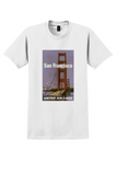 United Air Lines San Francisco T-Shirt - Galli Golden Gate Poster - White