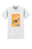 United Airlines Super 727 T-Shirt - Vintage Jet Poster - White