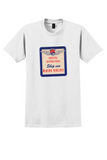 Alaska Airlines T-Shirt - Vintage Ship Via Routing Label - White