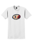 American Airlines T-Shirt - Vintage El Mayan Bag Sticker - White