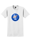 British Island Airways T-Shirt - Vintage Flexible Airline Sticker - White