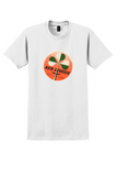 Aer Lingus T-Shirt - Vintage Orange Shamrock Bag Sticker - White