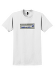 Boeing 747-400 T-Shirt - Vintage Profile Bag Sticker - White