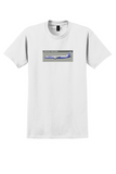 Boeing 757-200 T-Shirt - Vintage Profile Bag Sticker - White