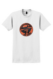 Chicago and Southern T-Shirt - Vintage Fly C&S Winged Shield Bag Sticker - White