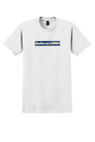 Delta T-Shirt - Vintage Delta to London Bumper Sticker (Left Half) - White