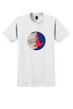 Eastern Air Lines T-Shirt - Vintage Red Falcon Bag Sticker - White