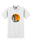 Air Atlas T-Shirt - Vintage Moroccan Minaret Bag Sticker - White
