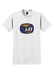 SAS T-Shirt - Vintage Fly SAS To 42 Countries Bag Sticker - White