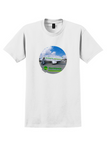 Germania T-Shirt - Vintage Boeing 737 on the Ramp Sticker - White