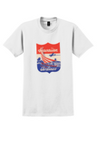 Hawaiian Airlines T-Shirt - Vintage Outrigger Canoe Die-Cut Sticker - White