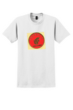 Air China T-Shirt - Vintage Gold Foil Phoenix Bag Sticker - White