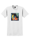Pan American Airways T-Shirt - Vintage Art Deco Porter Bag Sticker - White