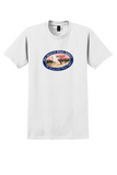 Pan Am T-Shirt - Vintage New Zealand Flying Clippers Bag Sticker - White