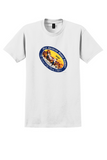 Pan Am T-Shirt - Vintage Orient Flying Clippers Bag Sticker - White