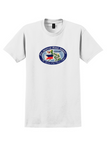 Pan Am T-Shirt - Vintage Philippines Flying Clippers Bag Sticker - White