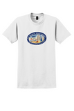 Pan Am T-Shirt - Vintage USA Flying Clippers Bag Sticker - White