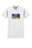Southern Airways T-Shirt - Vintage Gull and Propliner Bag Sticker - White