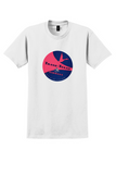 Trans-Texas Airways T-Shirt - Vintage Pink Starliners Bag Sticker - White