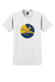Trans-Texas Airways T-Shirt - Vintage Yellow Starliners Bag Sticker - White