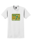 West Coast Empire Airlines T-Shirt - Vintage Scenic Liners Bag Sticker - White