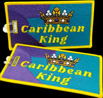 Caribbean King - Embroidered Bag Tag