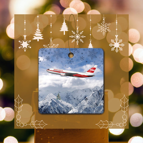 TWA Livery Square Acrylic Ornament