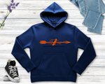 Braniff Airlines - THE B LINE Unisex Embroidered Hooded Sweatshirt