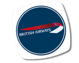 British Airways bag sticker Magnets