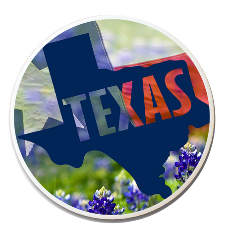 Texas State & Bluebonnets Magnet