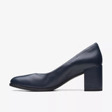 Freva 55 Court Black Leather by Clarks